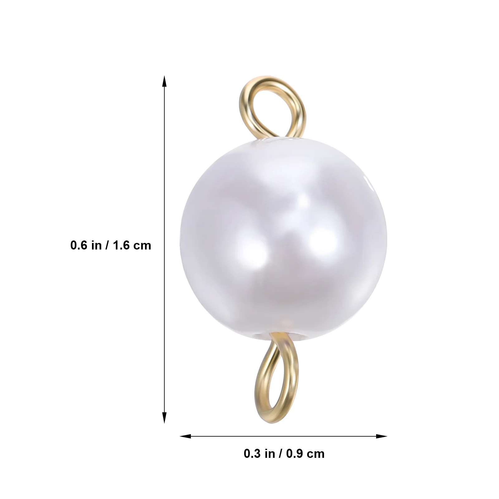 30Pcs Pearl Charms Exquisite Smooth Surface Pearl Pendants for Jewelry Making Earring Charms Pearls for Crafts