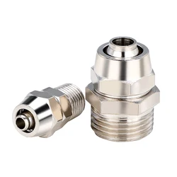 5Pcs Pneumatic Air Fitting PC4 6 8 10 12 14 16mm Thread M5 PT1/8 3/8 1/2 1/4 Quick Lock Connector For Pipe Tube Hose