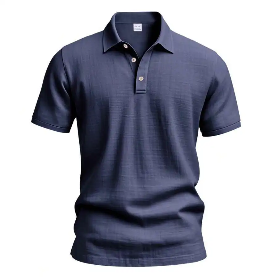 

Mens Linen Blend Casual Slim Fit Short Sleeve Shirt Solid Color Summer