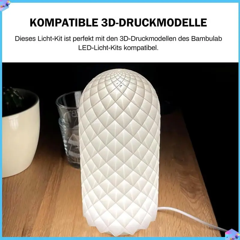 

A43T 3D Printer LED Lamp Kit Led 16 Colors RGB Bright Light Energy-Efficient Custom Lighting Project 3D Printing Parts