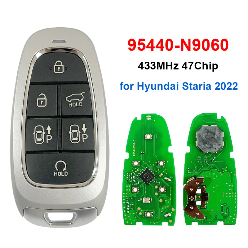 

CN020263 Aftermarket 6 Buttons Smart Key for Hyundai Staria 2022 Remote Fob 433MHz 47 Chip FCC ID: 95440-N9060