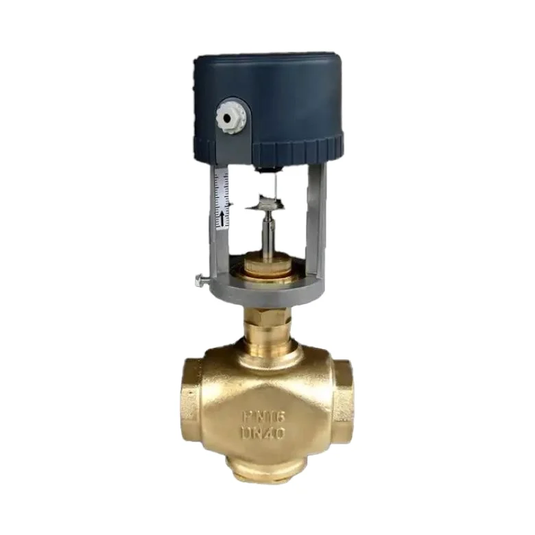 DN25 24V Electric Linear Actuator 2-Way Control Water Valve with Shutoff Structure OEM Customizable Zone Valve