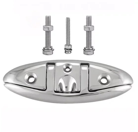 316 Stainless Steel Lifting Cable Bolt Folding Plywood Claw Bollard Speedboat Ship Yacht Marine Hardware 8 Inches