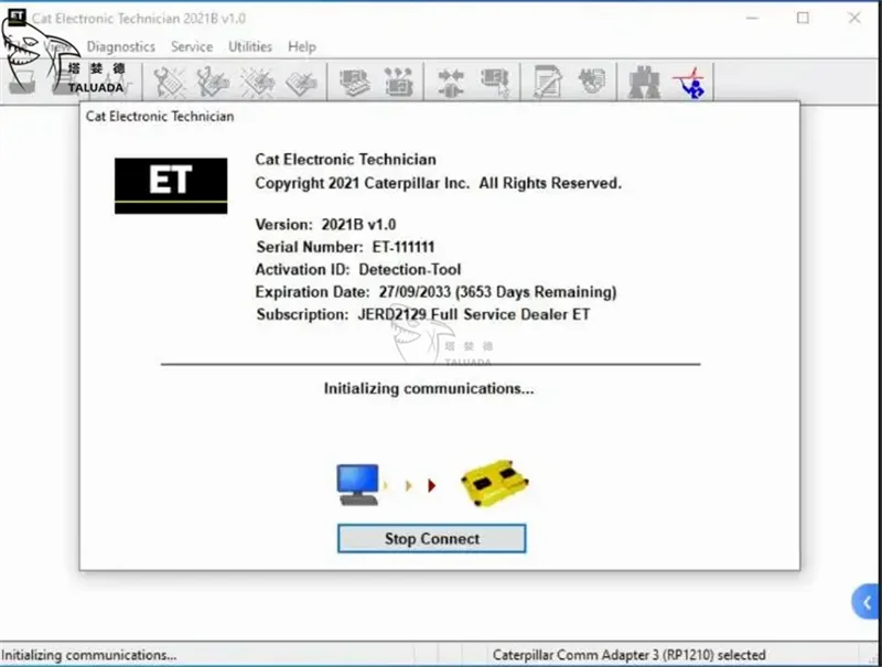 CAT ET4 diagnostic tool 538-5051 478-0235 for Caterpillar engines