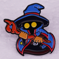 Final Fantasy Black Mage Vivi Soft Enamel Pin Game Badge Brooch Backpack Decoration Jewelry Accessories