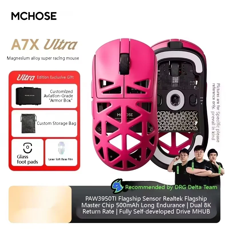 MCHOSE A7X Ultra Wireless Gaming Mouse 8kHz 2.4G Rechargeable