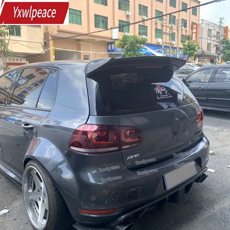 

Задний спойлер на крышу для Volkswagen VW Golf 6 MK6 VI GTI R20 2010 2011 2012 2013, пластиковый спойлер из АБС-пластика для заднего крыла, автомобильные аксессуары