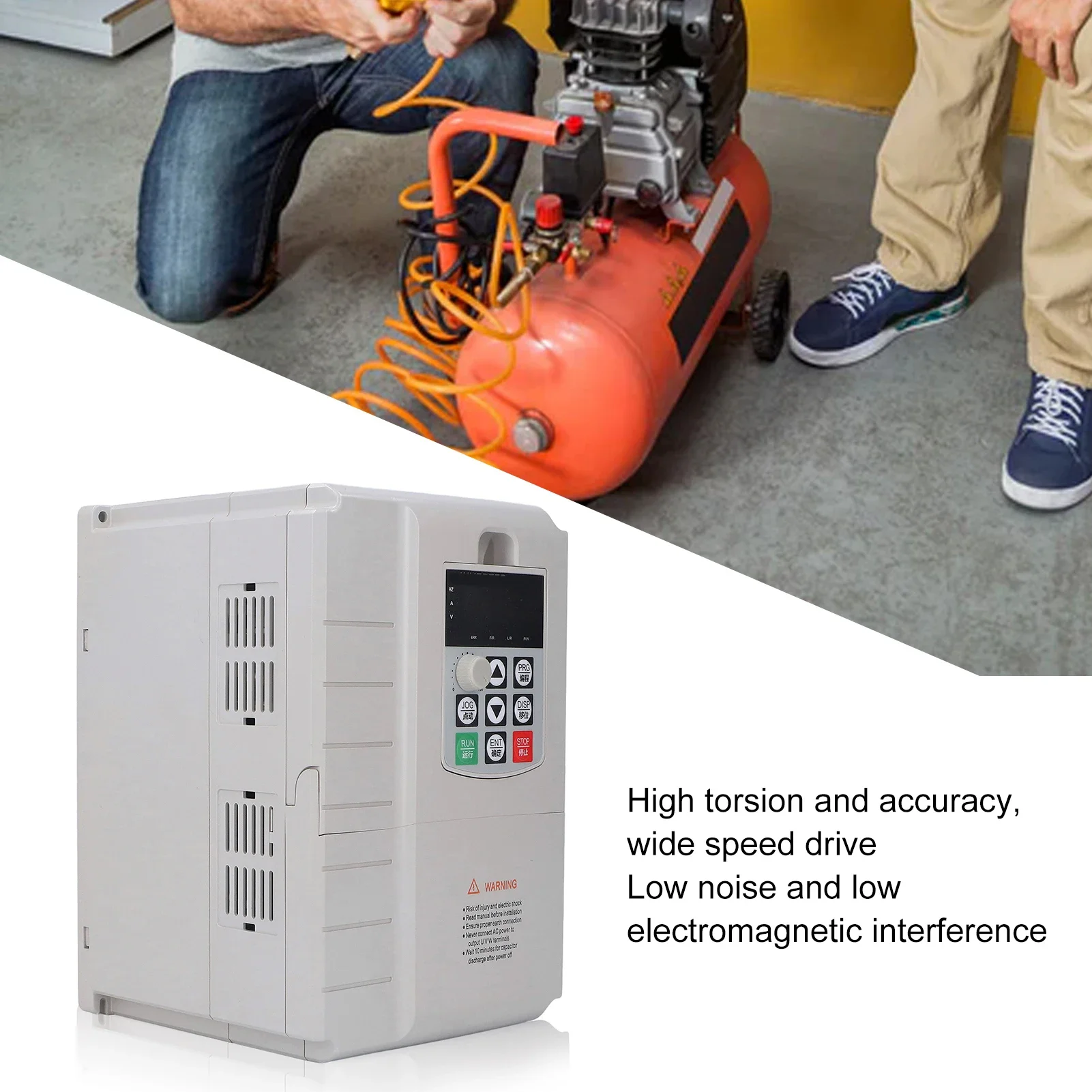 Frequency Converter 7.5KW Motor Speed Governor Single Phase 220V Input 3 Phase 380V Output Motor  Inverter
