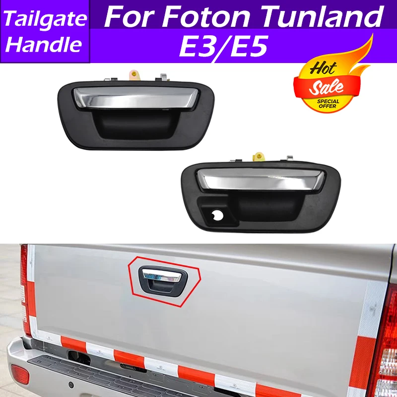 

For Foton Tunland E3 E5 Pickup Rear Tailgate Handle Rear Fender Handle Rear Cargo Box Handle Tail Gate Handle Back Door Handle