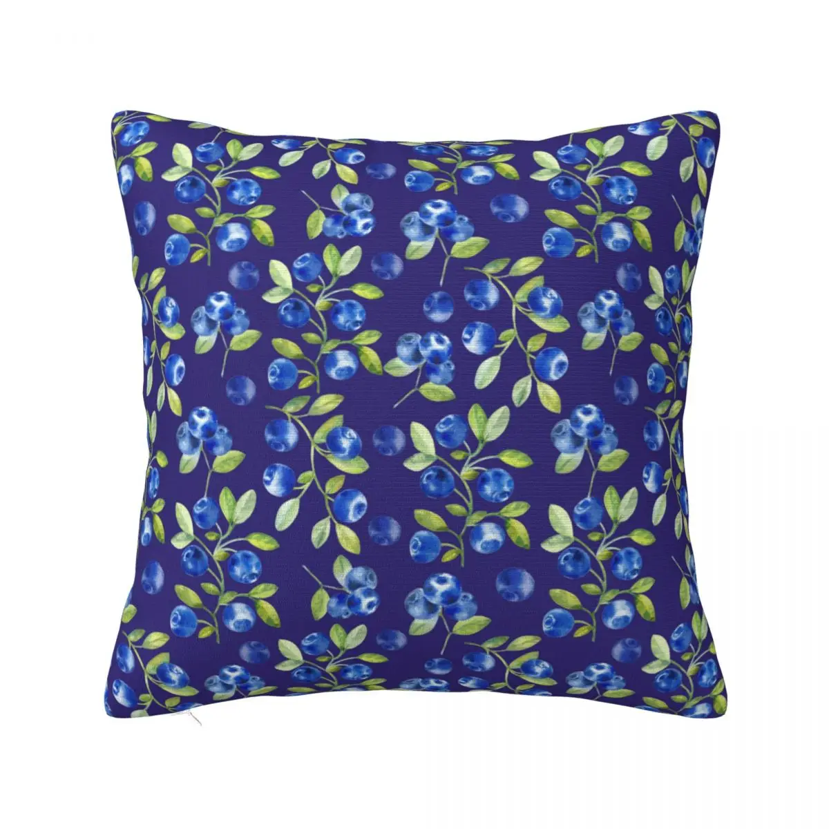 Soft Blueberries Print Pillowcase Fabric Cushion Cover Decor Throw Pillow Case Cover Home Square 18