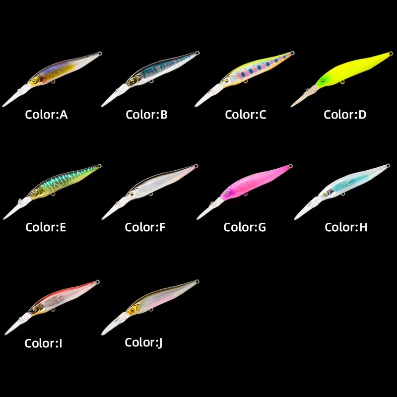 غرق أسماك الصيد إغراء 8.5 جرام 75 مللي متر Jerkbait تعليق كرانكبيت المتذبذب الاصطناعي الطعم الثابت باس بايك جثم الصيد المسار