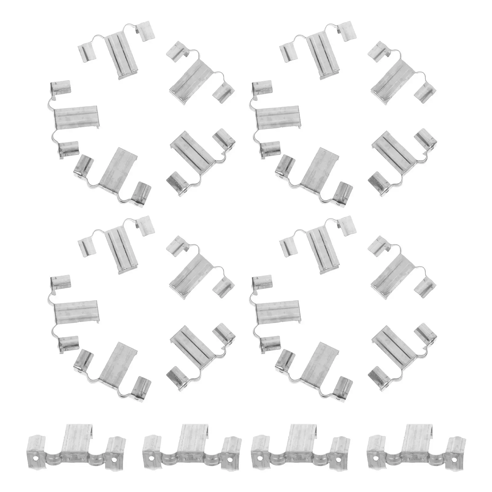 50Pcs Photovoltaic Panel Drainage Buckle Stainless Steel Solar Panel Drainage Clip Roof Shedding Connector for Solar