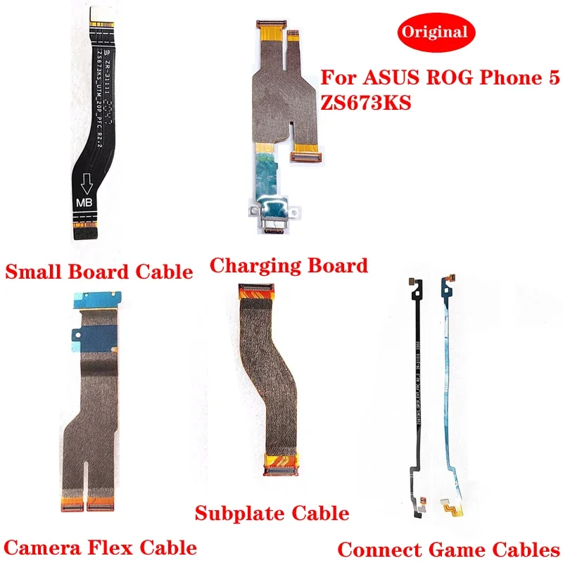 For ASUS ROG Phone 5 ZS673KS Type-C USB Charging Dock Camera Subplate Mainboard Connect Game Flex Cable Repair Parts