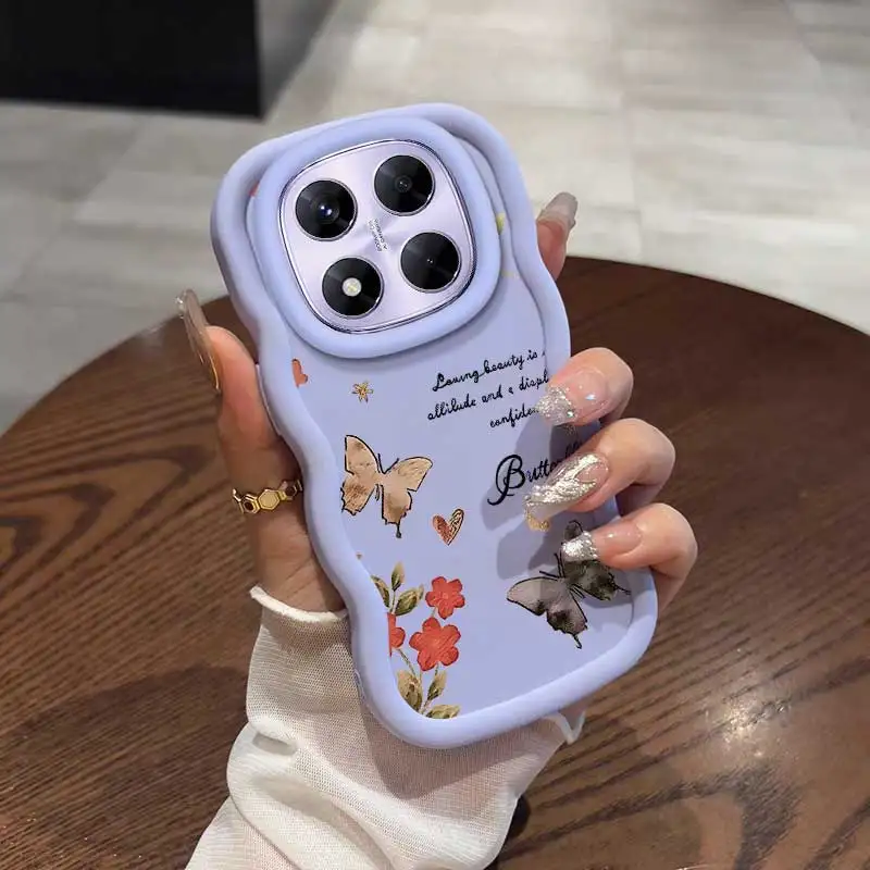 حافظة بتصميم مرن على شكل فراشات خريفية عصرية مضادة للخدش مصنوعة من أجل Redmi Note 14Pro 5G مثالية لـ Redmi #1