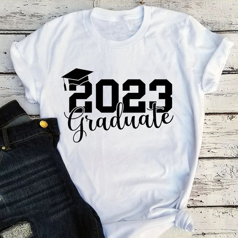 

2023 Graduate Tshirt Girl 2023 Senior Graduate Graphic T Shirts 2023 Graduate Shirt Collage Graduate Top Women M