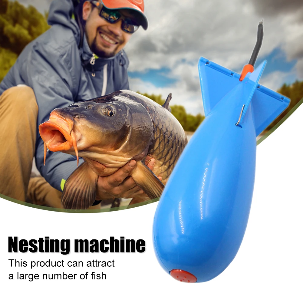 1PCS Carp Fishing Rocket Feeder 10.5/14.5/17.5cm Spod Bomb Float Lure Bait Holder Pellet Rocket Feeder Pellet Fishing Accessorie image 4