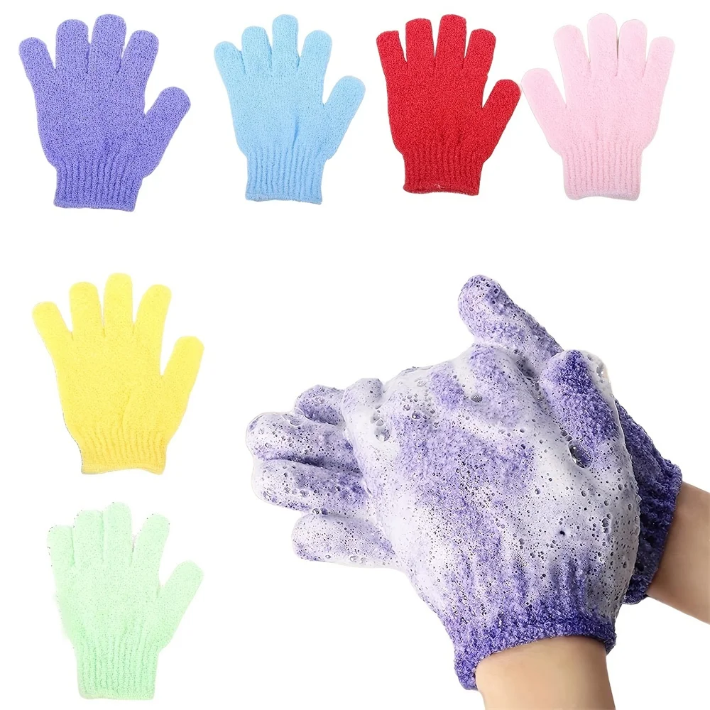 1Pc Exfoliating Bath Gloves Shower Deep Exfoliating Body Scrub Shower Scrubber Shower Exfoliating Gloves Women Men Body Clean