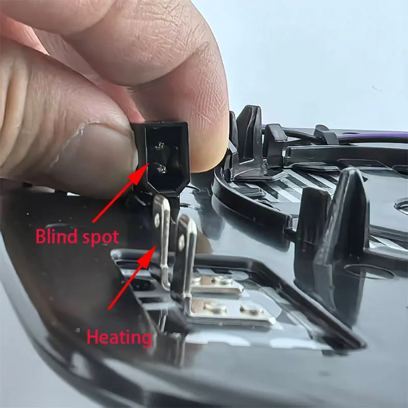 Car Heated Blind Spot Warning Rear Mirror Glass For Chrysler Town & Country 2008-2016 Dodge Grand Caravan 2008-2020 RAM C/V - view 3