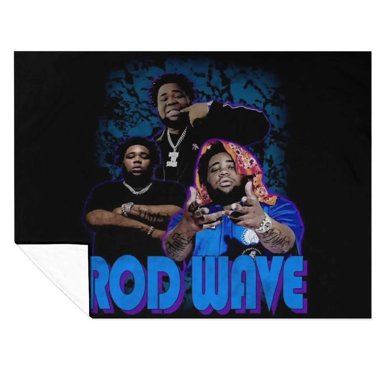 

Rod Wave Vintage Bootleg 90s Throw Blanket For Sofa Thin Bed linens sofa bed Personalized Gift Blankets