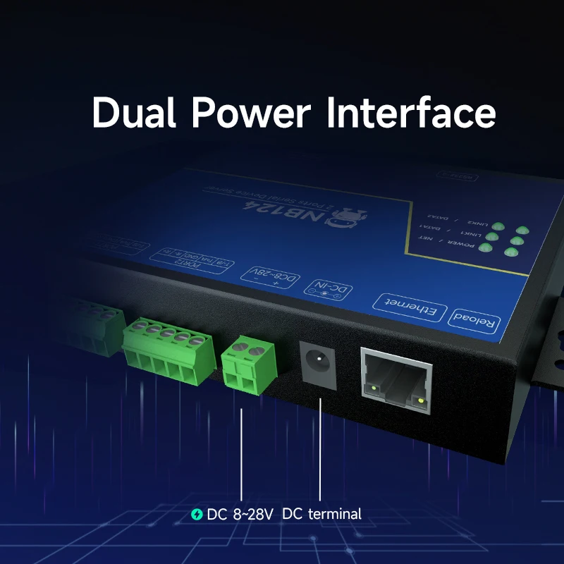 UART to Ethernet Serial Server RS485 RS422 RS232 RJ45 MQTT HTTP TCP RTU UDP PLC  Long Distance Modbus Gateway NB114