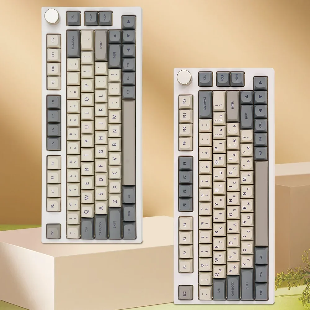 MATHEW TECH MK80 Max Retro Theme 75 Percent Keyboard,Hot-swappable Three-mode Wireless,75% Layout ,LinearSwitch