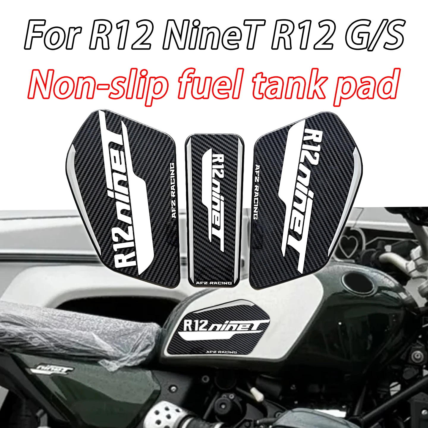 

For R12 NineT R12 G/S NineT R12 R12G/S R12NineT 2024 2025 2026 Motorcycle Sticker Tank Traction Pad Knee Pad Side Decal Tank pad