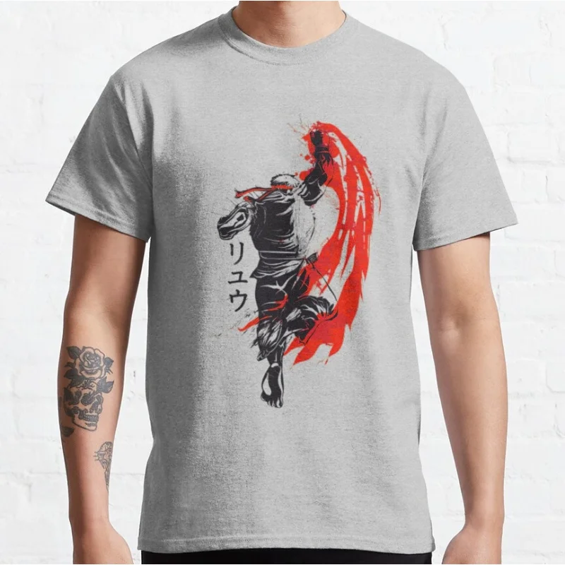

80s Combat Street Fighter Traditional Gift t shirt Retro Arcade game Graphic Tee Y2K Clothes 100% cotton Large size Tops