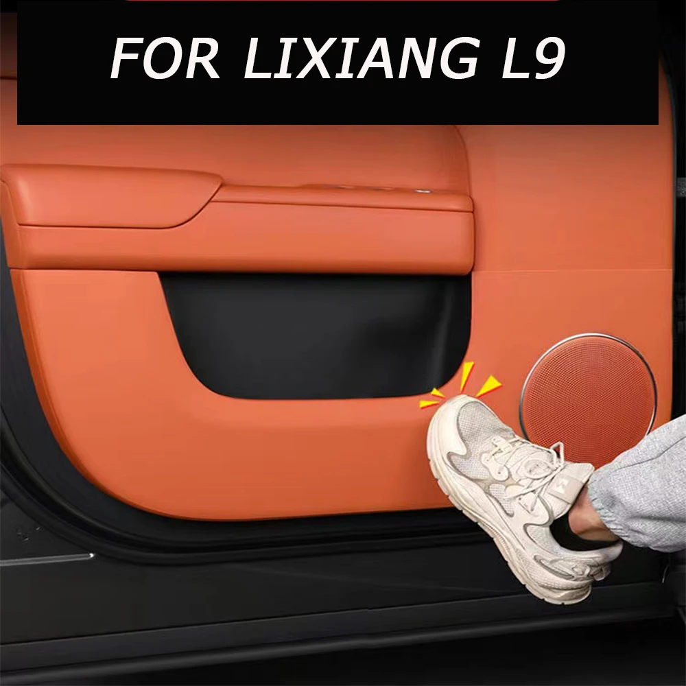 FOR LIXIANG L9 2022 2023 2024 Leather door anti kick pad anti fouling and anti scratch car interior protection modification