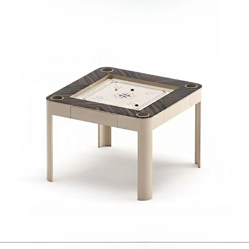 Italian light luxury high-end solid wood multi-functional chess and card table luxury designer entertainment table