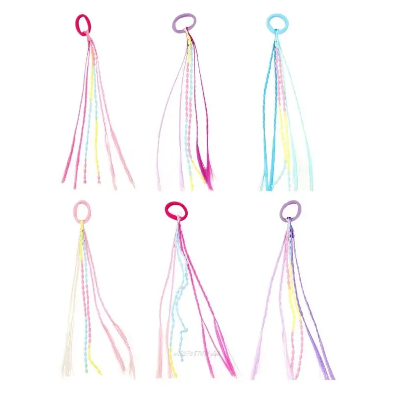 x5xa-カラフルな綿編組ヘアバンド帽子多色かつら三つ編みヘアサークル日常着用パーティーやパフォーマンス