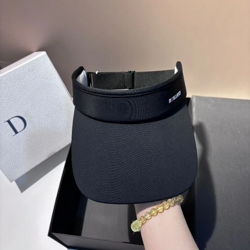 

Silk Visor Hat Women UPF50+ Wide Brim Tennis Running Sun Protection Adjustable Lightweight Foldable Beach Hat Free Shipping​​