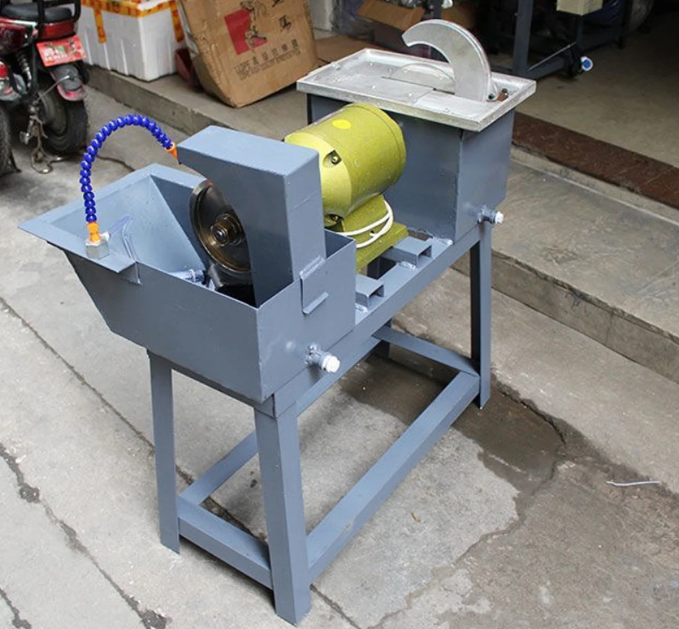 -p Double Head Jade & Amber Polishing Machine Multi-function One-step Processing Cutting Polishing Industrial Peeling*