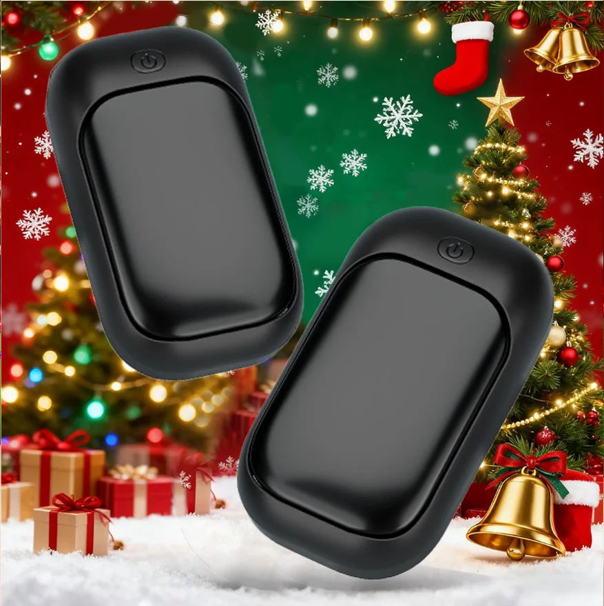 Magnetic rechargeable hand warmer 2-piece set, portable handheld heater, men's technology gift, essential for winter image 6