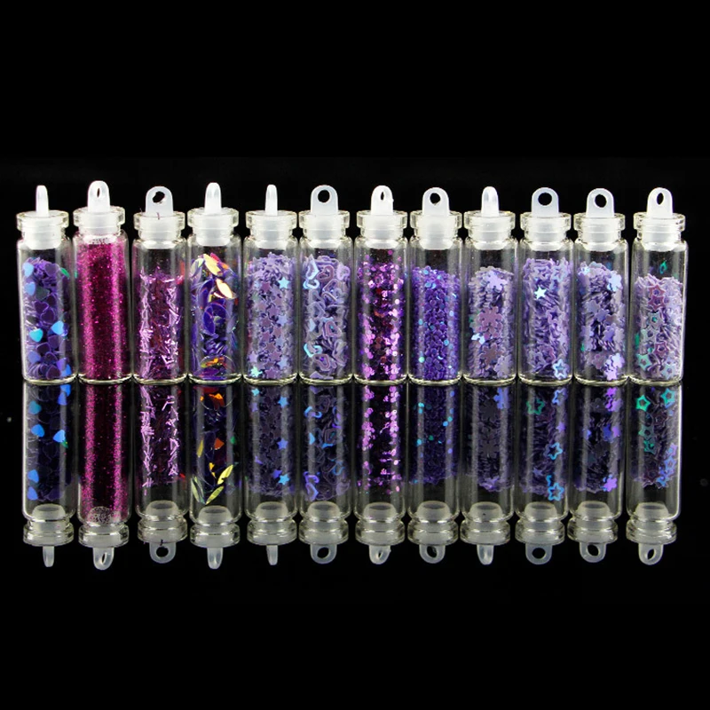 12 Fles Hars Filler Glitter Vlokken Pailletten Resin Glitter Poeder Set Kit Klei Vullen Epoxyhars Siliconen Mal Maken Diy