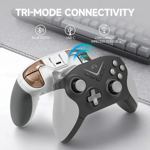 Imagen 2 del producto Controlador inalámbrico para Nintendo Switch 2/PS4/PS3 Gamepads Joystick para controles de PC/Android con Joystick de efecto Hall para IOS