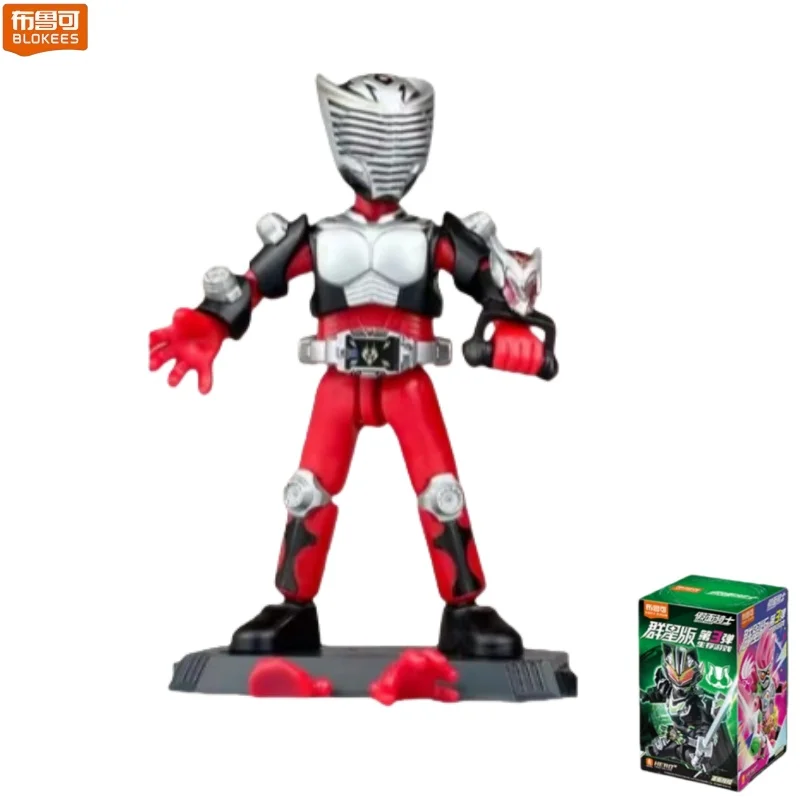 BLOKEES Bouwstenen Kamen Rider 3 Survival Game 3D Desktop Decoraties Dragon Riding Taili Kleine Deeltje Model Speelgoed Gift