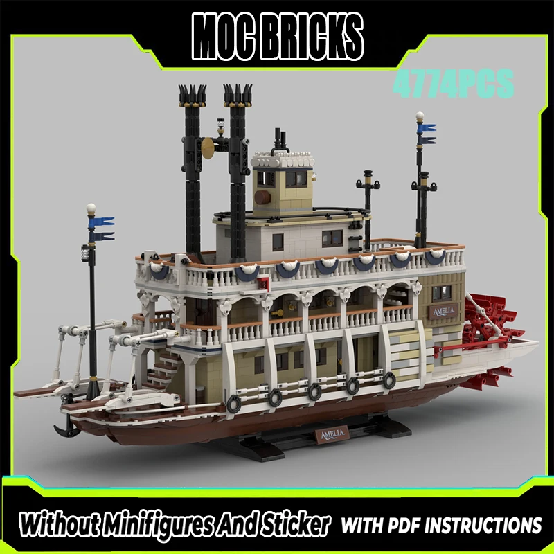 

Exquisite new MOC building block ship model sailing series technology modular children's toy gift DIY assembly set