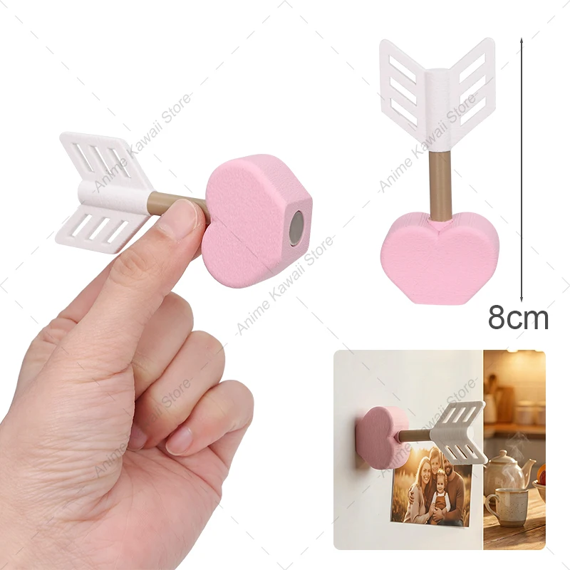 3D Printed Cupid's Arrow Refrigerator Magnets - Hold for Kitchen, Office & More - Versatile Home Decor Accessories Gifts