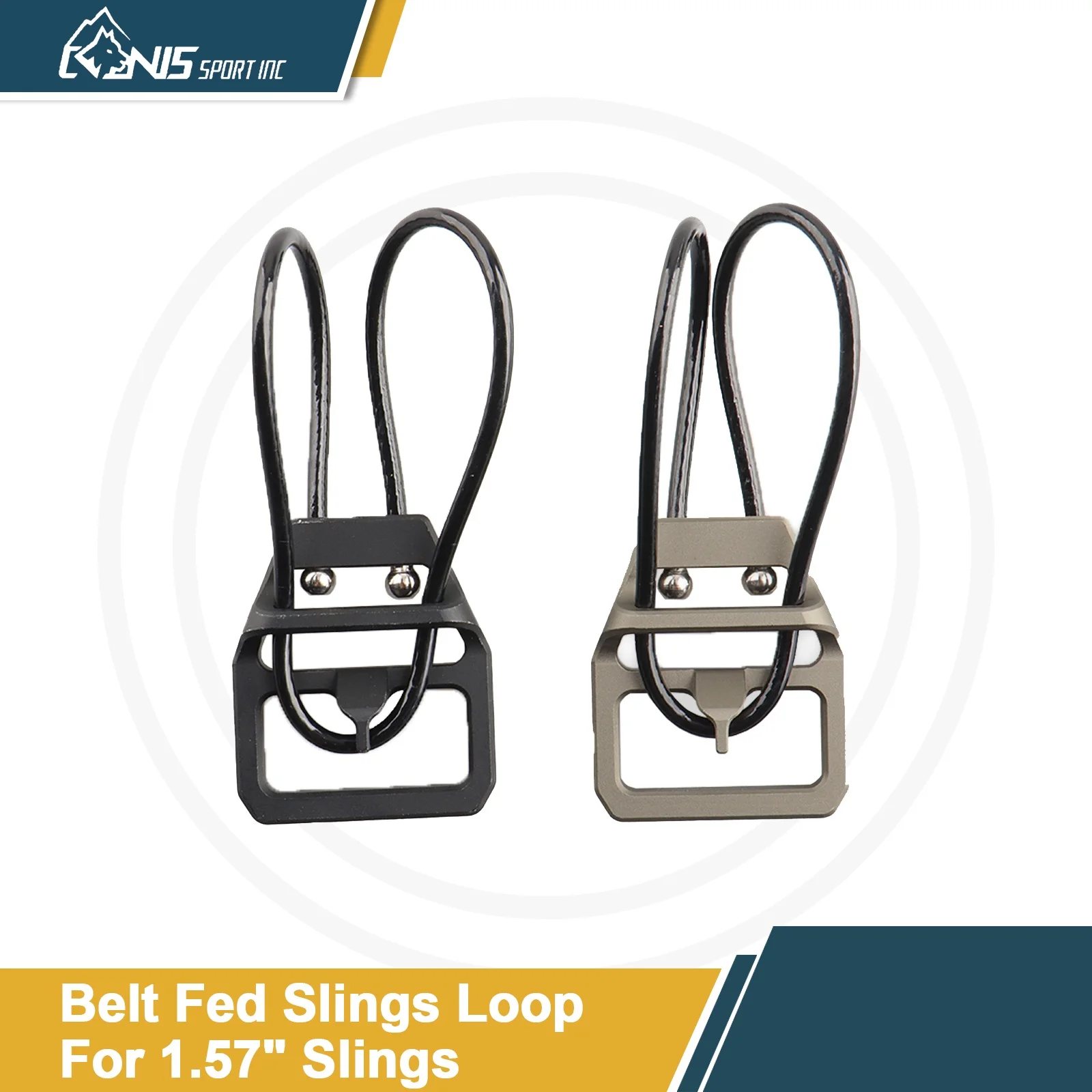 

CANIS SPORT INC Belt Fed Loop Adapter,3.5" Tactical Sling Mount,M249/M240/SCAR Universal Fit