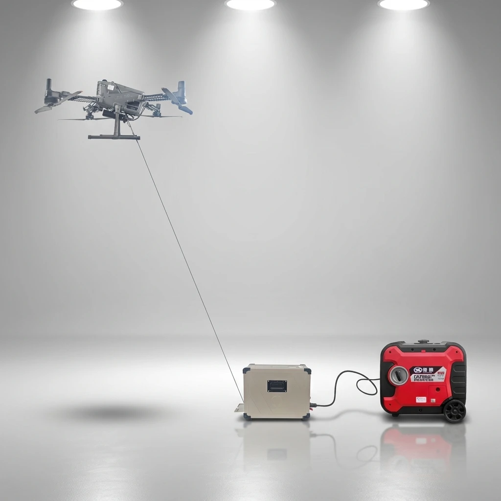 Accessories Tether Power Cable Length 110m UAV Tethered Station Security Matrice 400 Power Forest Fire Monitoring