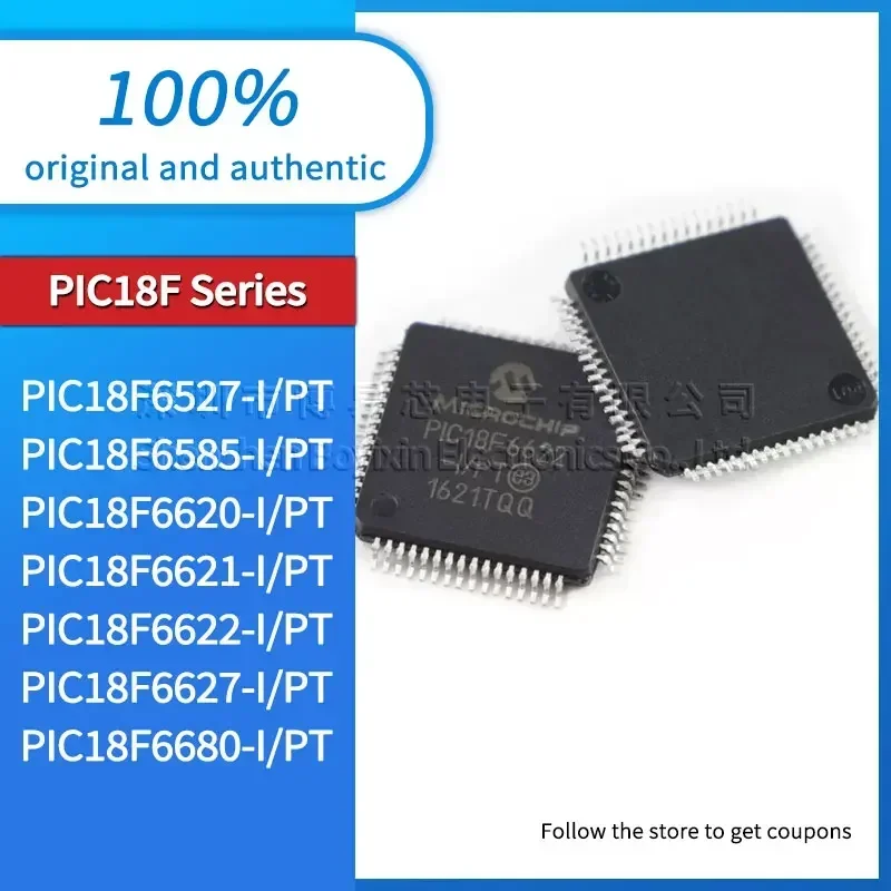 

PIC18F6585 PIC18F6620 PIC18F6621 PIC18F6622 PIC18F6680 PIC18F6627 PIC18F6527-I/PT brand new version