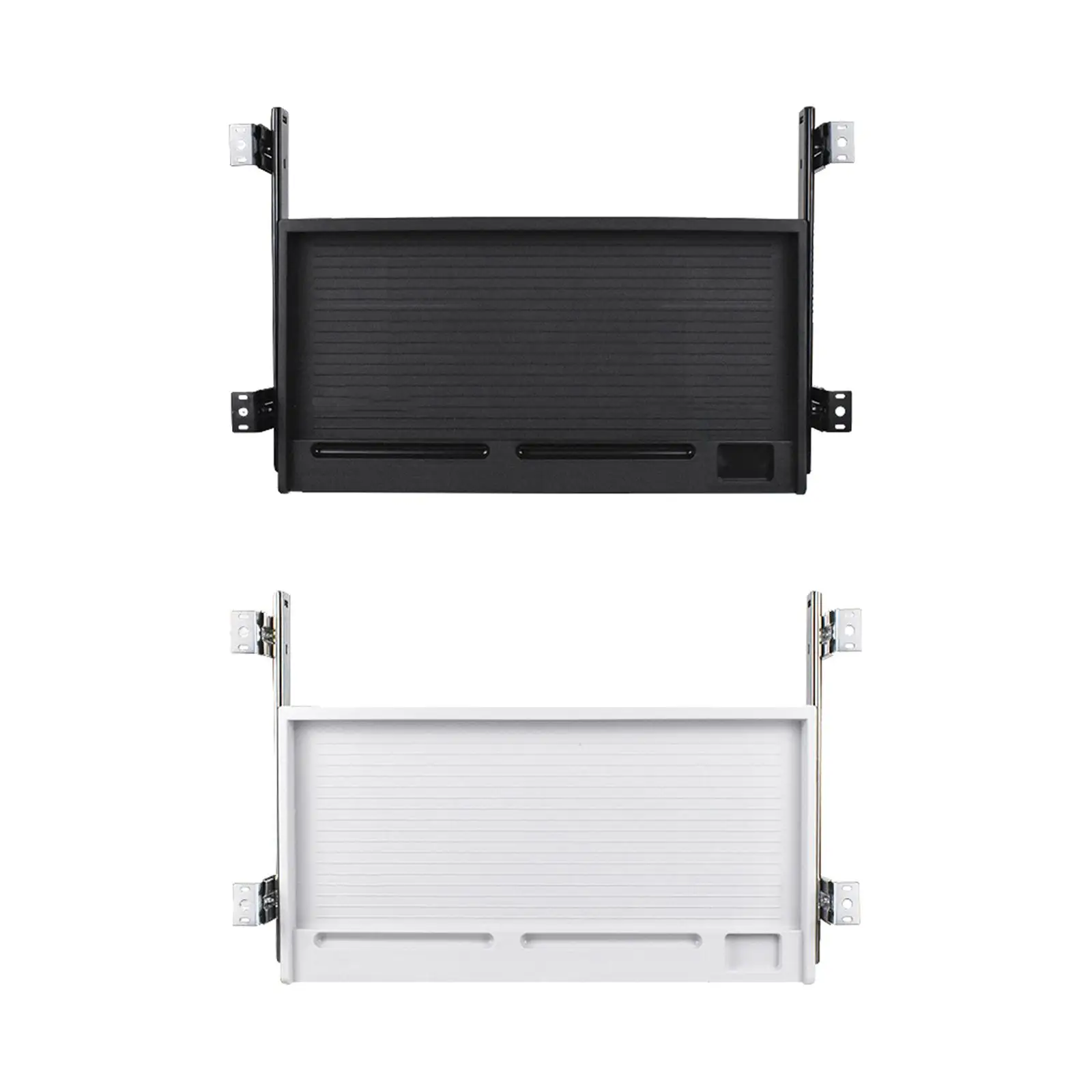 Slide Out Keyboard Drawer for Desk Ergonomic Under Counter Shelf Removable Workstation Accessory for Home