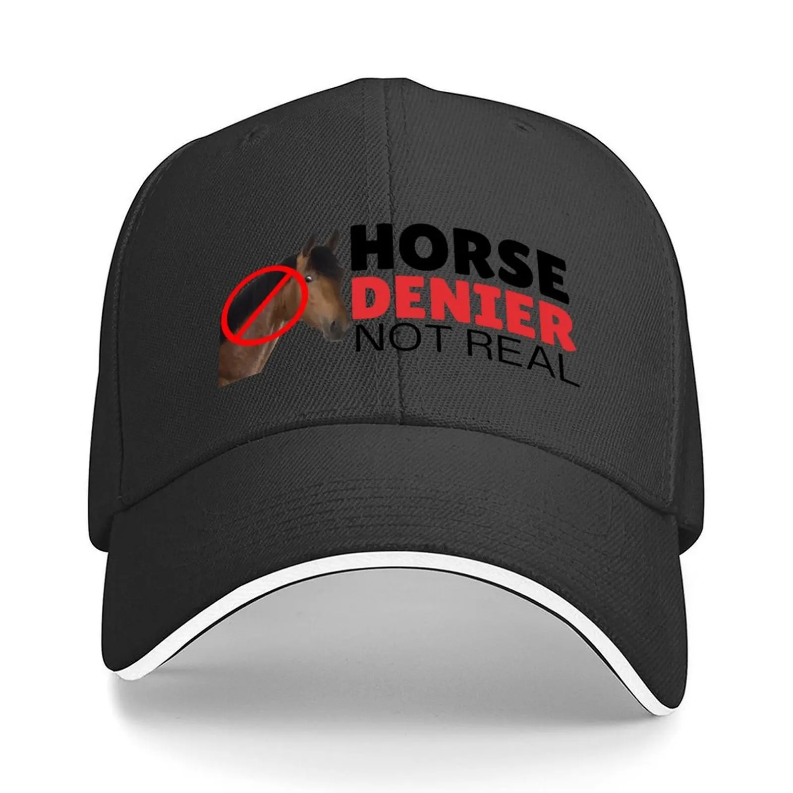 

Horse DENIER They Are Not Real Baseball Cap derby hat Brand Man cap Sun Cap Beach Bag Caps Women Men's