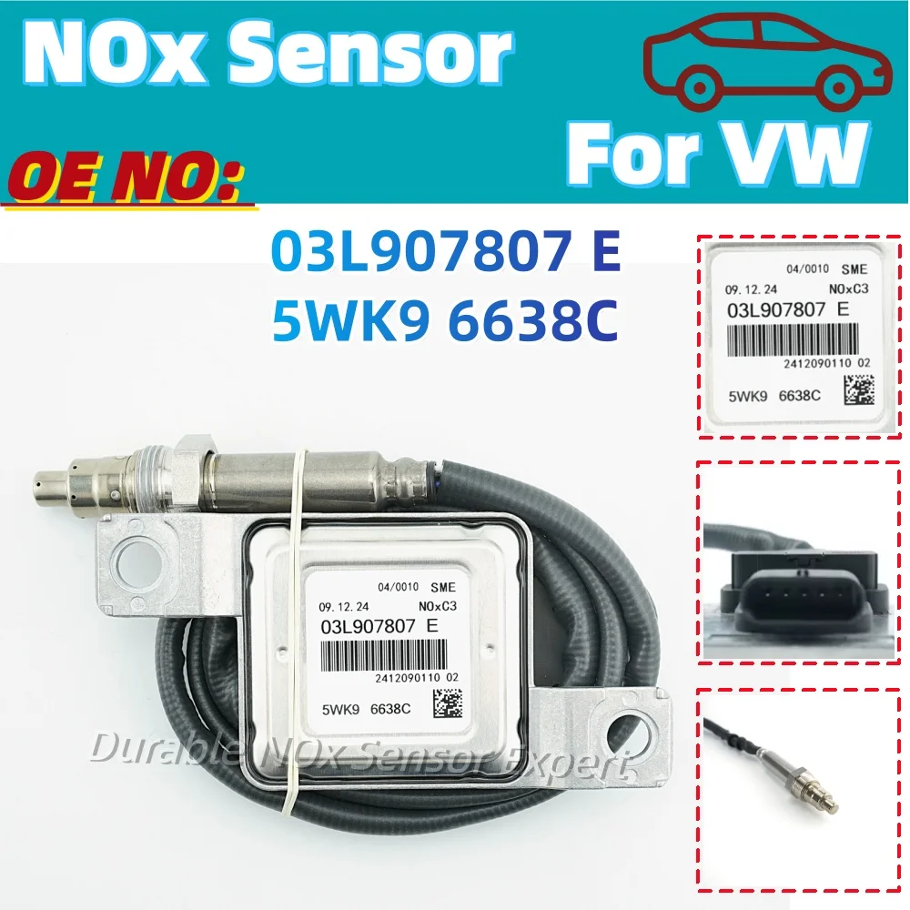 03L907807E Hight Quaility Nitrogen Oxide NOx Sensor For Volkswagen Passat B7 Audi S5 Q5 2.0TDI 5WK96638C