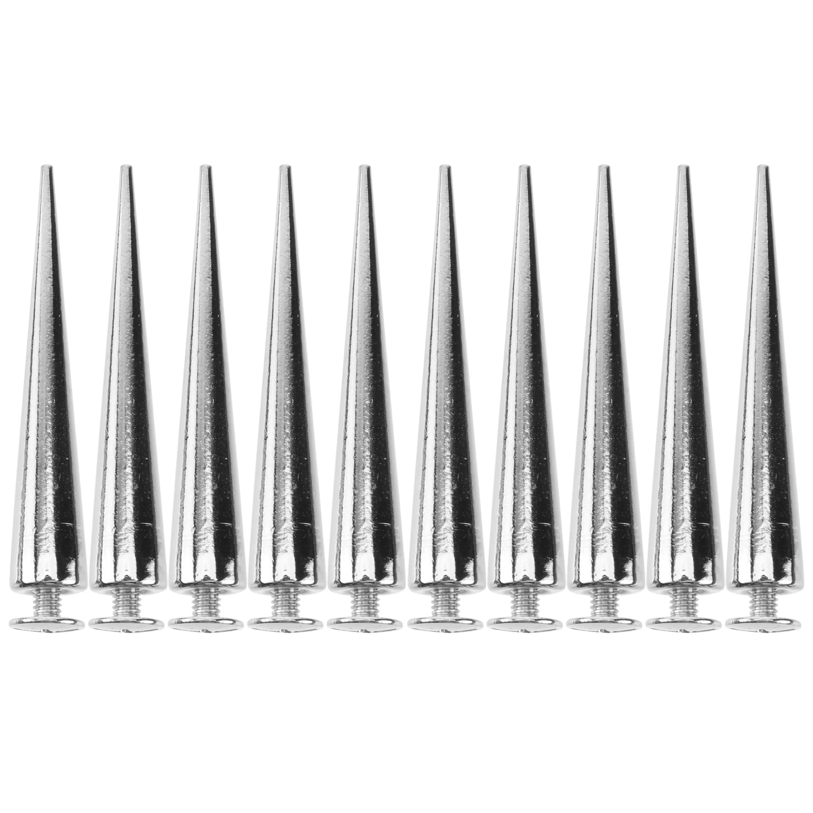 

10pcs DIY Rivet Accessories Cone Studs Craft Punk Spikes Screw Back Nail For Necklace Bags Shoes Jackets Projects