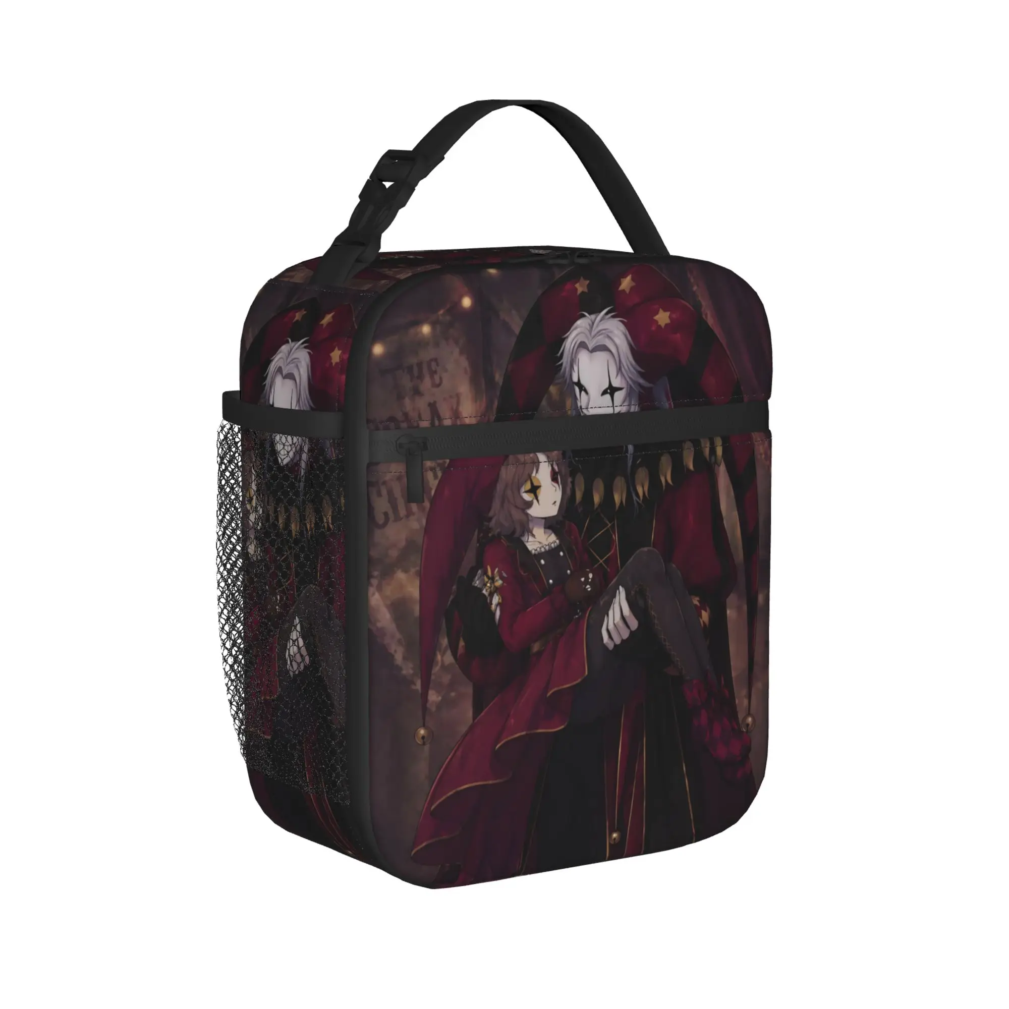 Pierrots The Freak Circus Insulated Lunch Bags for Men Women  Food Container Bags Portable Cooler Thermal Bento Box For Work