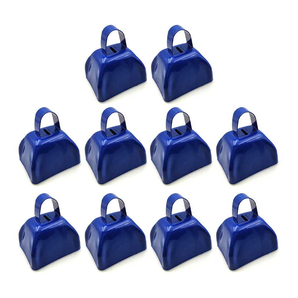 

10pcs Cowbells With Handles Loud Cheering Bell Hand Chimes Decorative Cow Bell DIY Farm Cheering Games Cowbell Accessories