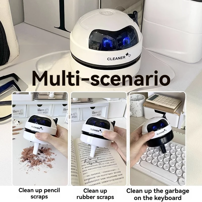 Desktop Vacuum Cleaner Desktop Cleaner Electric USB Charging Rubber Crumb Sweeper Mini Home Keyboard Dust Sofa corner hair