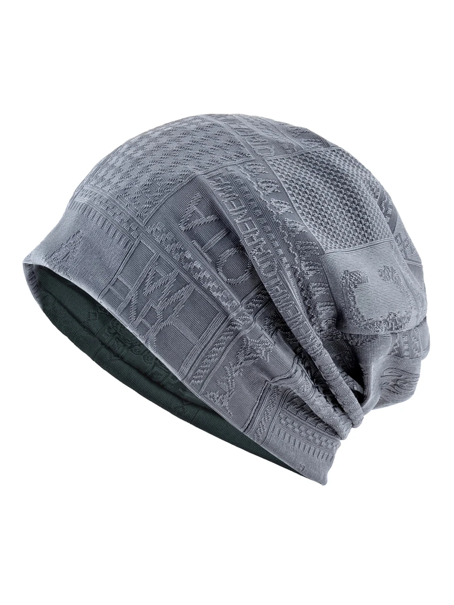 AliExpress NONE Double Use Scarf Beanie Women Knitted Jacquard Hats Men Scarf Beanie Outdoor Hiking Cycling Turban Ponytail Hat For Women