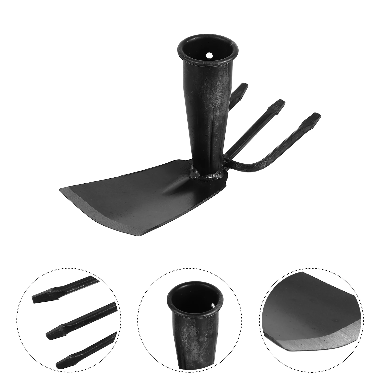 

Heavy Duty Garden Hoe Rake Dual Head Replacement Tool For Loosening Soil Weeding Gardening Outdoor 7.5Cm Lightweight Durable